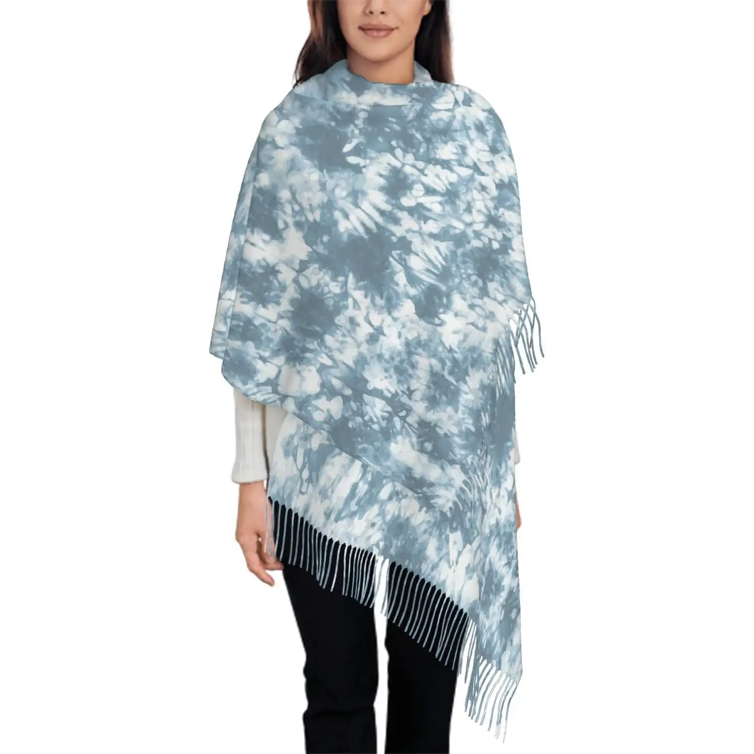 

Scarf for Women Universe Space Galaxy Stars And Nebulas Scarf Tassel Scarves Fall Winter Shawl Wraps Gifts Daily Travel Office