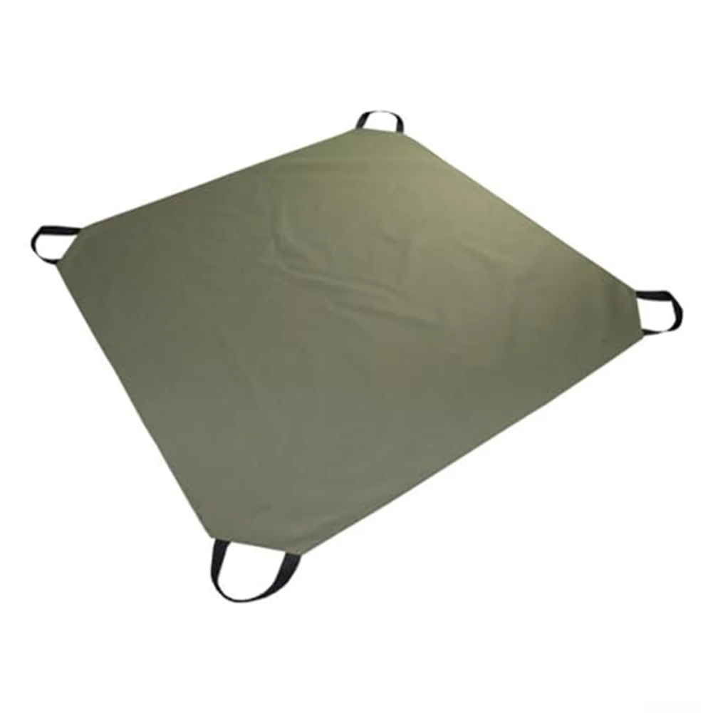 Premium Leaves Tarpaulin With 4 Handles - Waterproof Garden Waste Bag For Leaves Tarpaulin For Cleaning Pruning Leaves