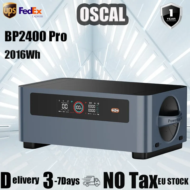 Oscal Bp2400 Pro Station de charge 2016Wh Lifepo4 batterie, uniquement avec Oscal Powermax 2400 Pro, alimentation électrique pour Camping en plein air à domicile
