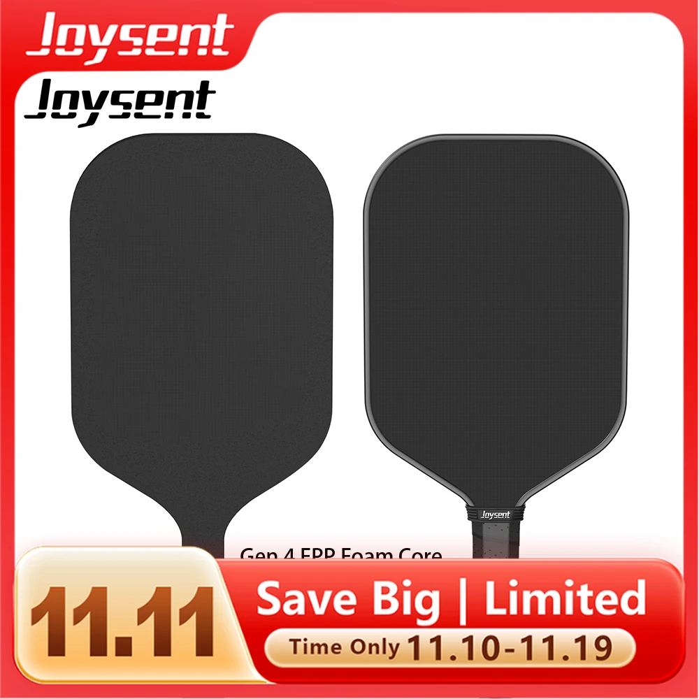 

Ракетка Joysent Gen 4th Pickleball Paddle Truffam EPP Foam Core и PU Foam T700 Raw Carbon Fiber Spin Control Power Thermoformed