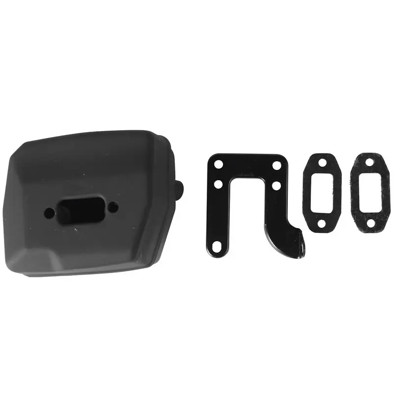Chainsaw Exhaust Muffler with Support Gasket Plate for 61 66 162 266 268 272 Chainsaws 503476901 503406402-A55K