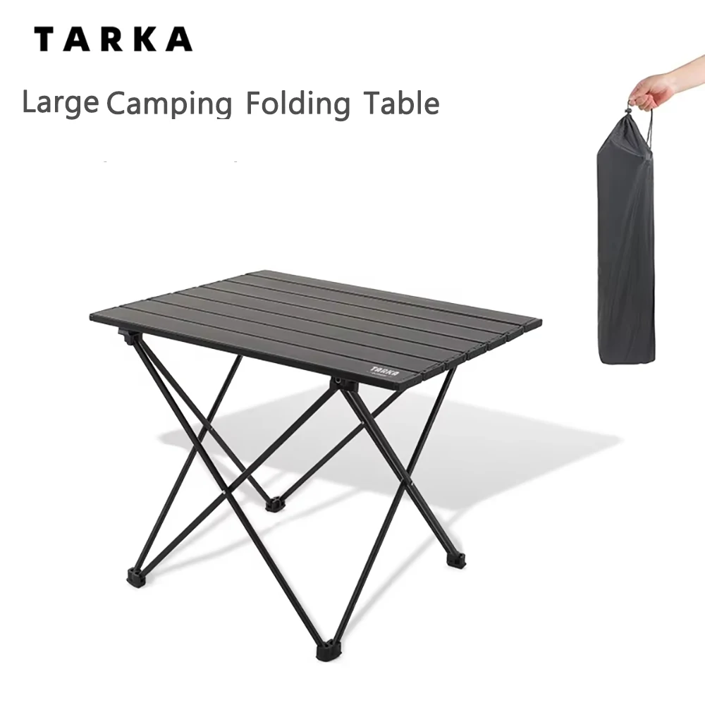 

TARKA Large Camping Tables 68CM/26.7IN Length Folding Tables Lightweight Foldable Desks for Yard Balcony Garden Park BBQ Picnic