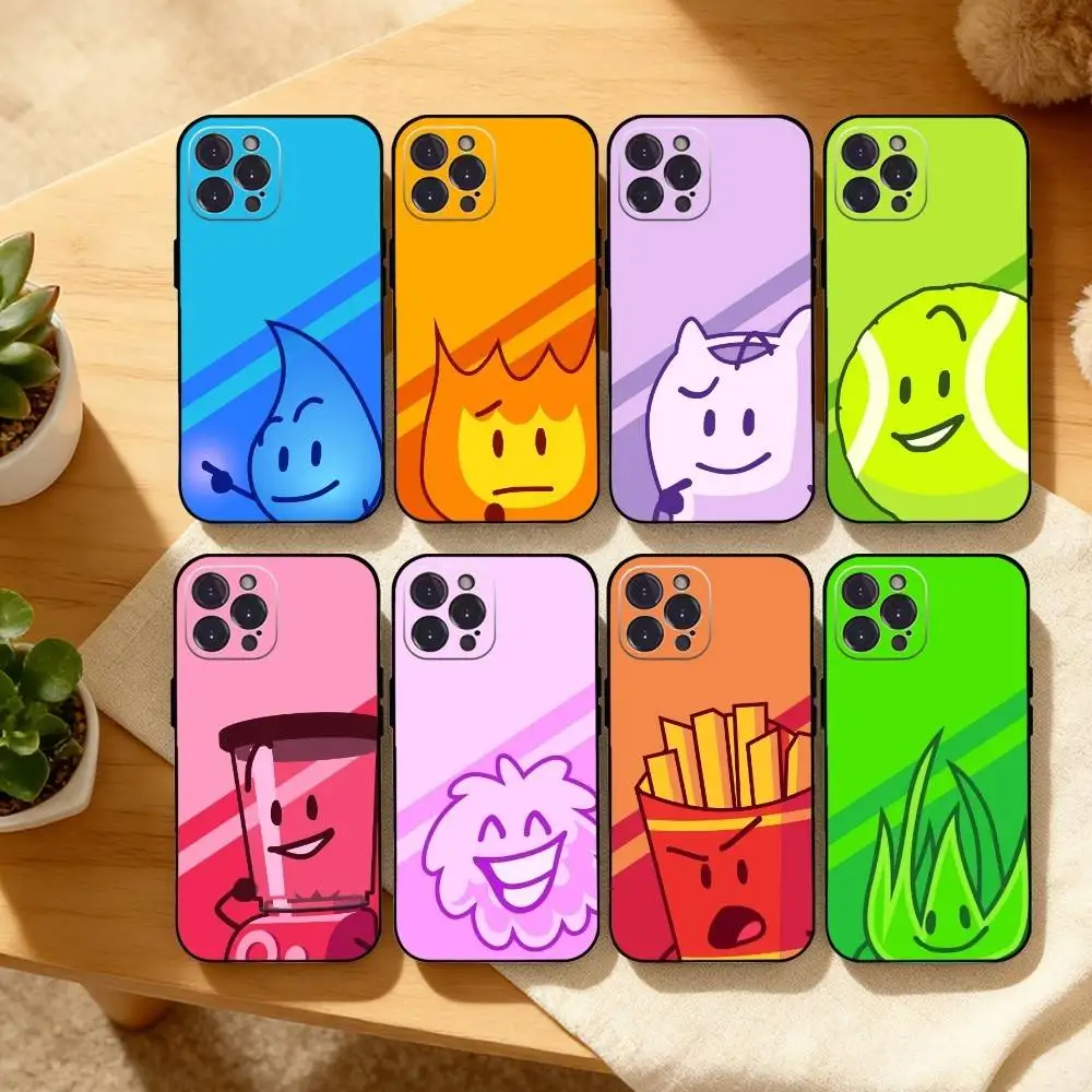 

B-Bfdi Battle For D-Dream Island Phone Case For iPhone17,16,15,14,13,12,Plus,Pro Max, 5G Others Soft Black Cover