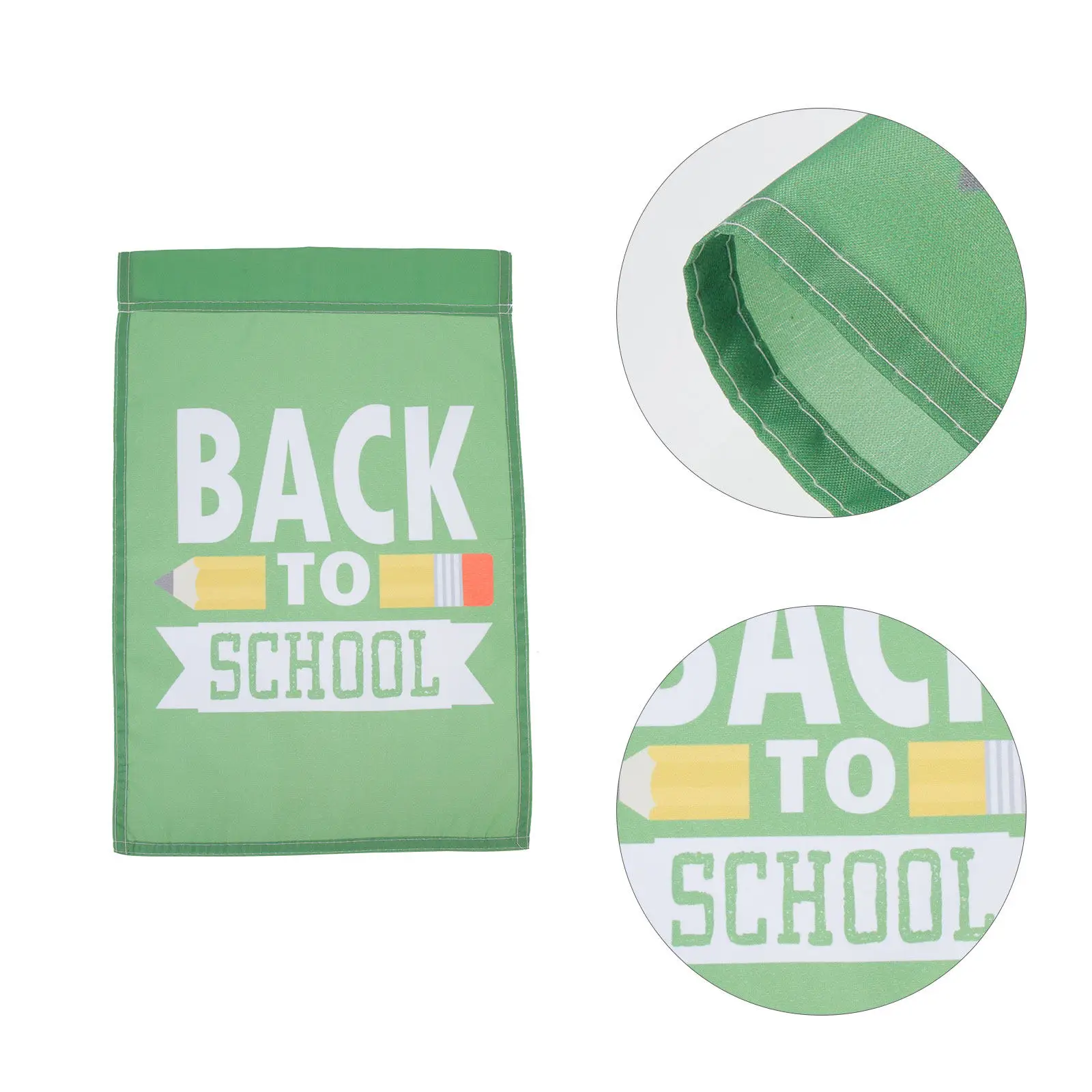 2Pcs Back to School Garden Flags Tear-Resistant Polyester Outdoor Yard Flags School Garden Decoration Party Supply