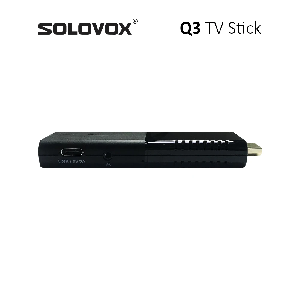 SOLOVOX-Set Top Box ، عصا تلفزيون Android 10 ، IP ليمون ، مستقبل USB ، 2G ، 16G ، H313 ، 4K ، واي فاي مزدوج ، حجم الجيب ، Dongle Live ، Q3