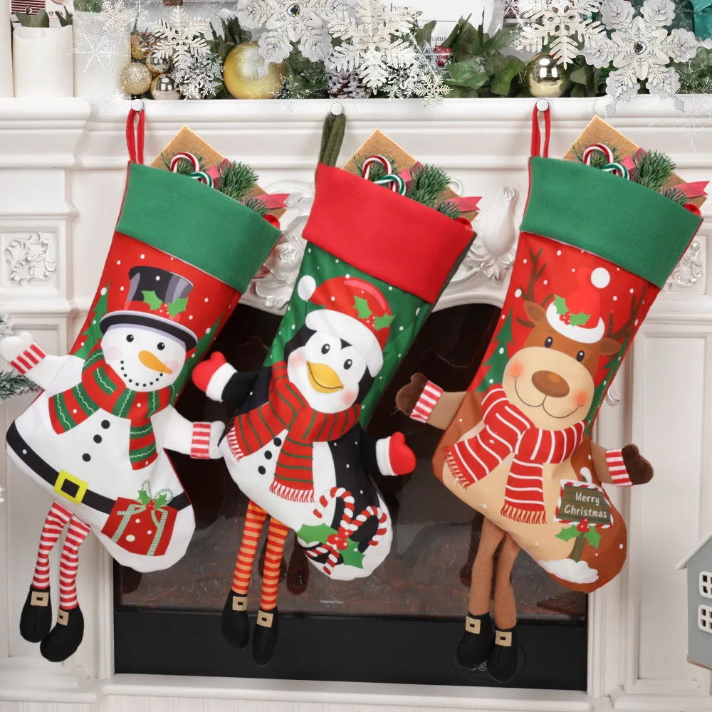 4 Pcs Christmas Socks 18