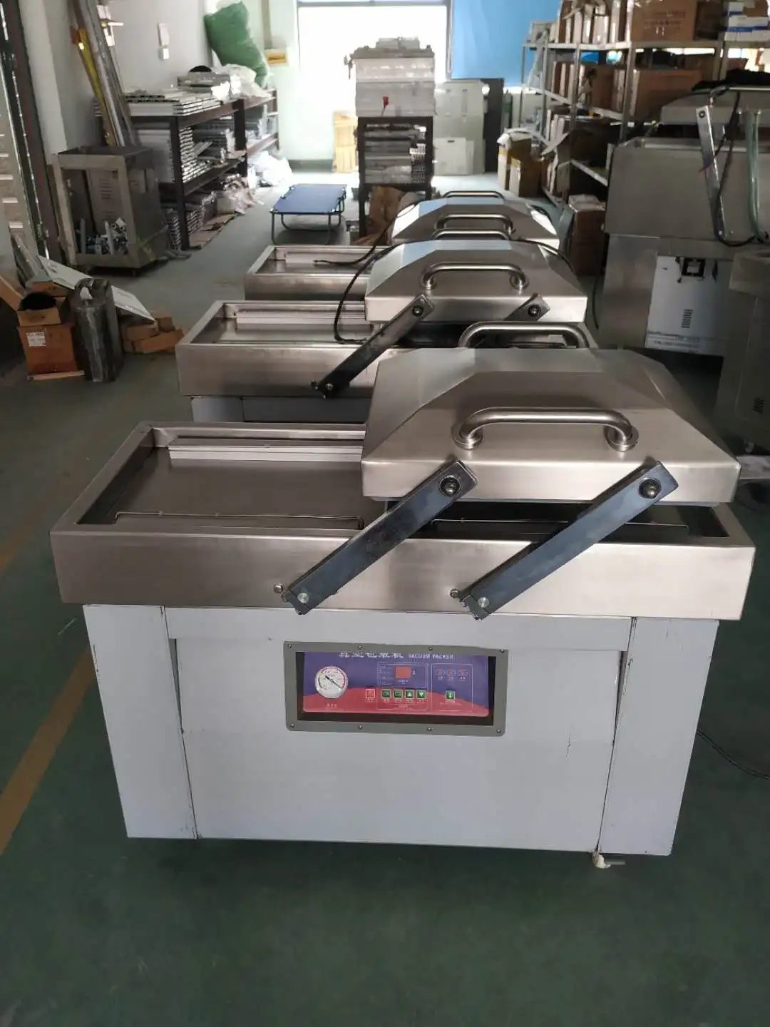 fordouble chamber automatic rice peanut fish sea Food Packing machine HJ-400/2SD