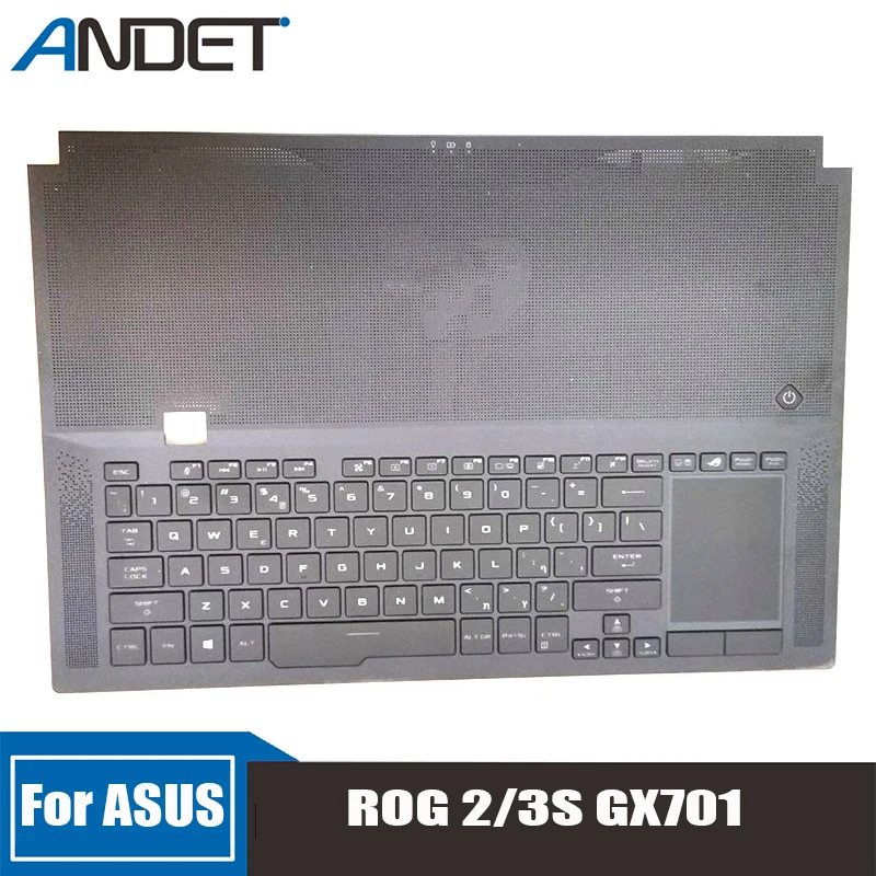 

New For ASUS ROG Zephyrus GX701GW GX701 GX701GX With Touchpad Palmrest Upper Cover Laptop Accessories Keyboard Bezel Top Cover