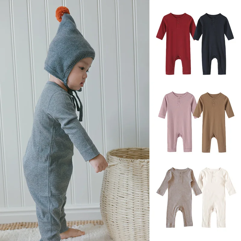 

Modal Baby Pajamas Thin Long-sleeved Baby Clothes for Boys and Girls Crawling Clothes for Newborns One-piece Clothes