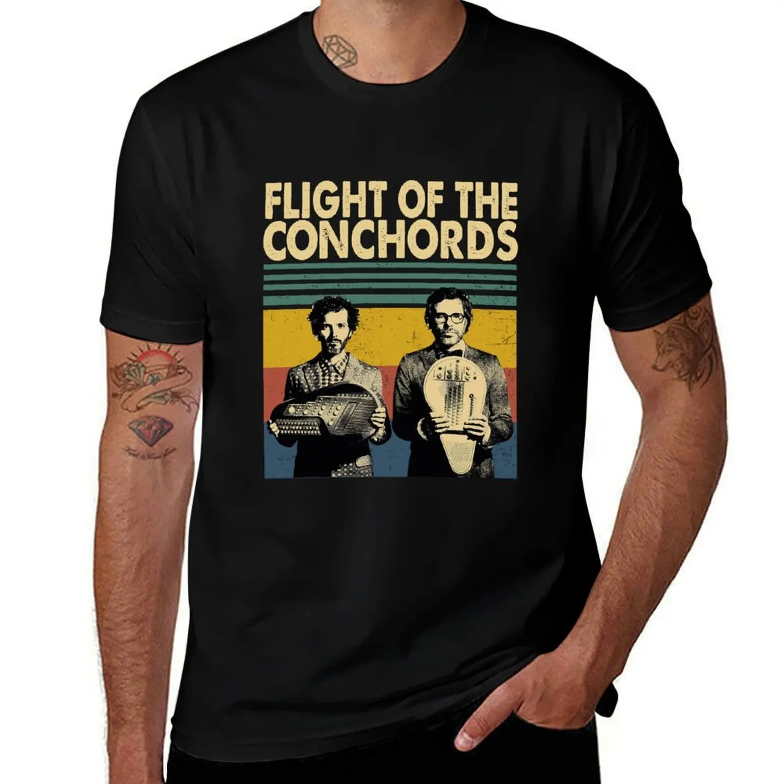 

Flight Of The Conchords Retro Vintage. T-Shirt t shirts for man pack white black cotton t-shirt plain for man package T-Shirt
