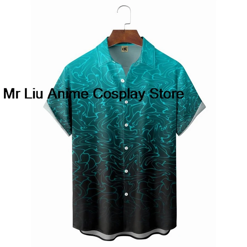 Roupas Masculinas de Designer, Camisas Impressas em 3D, Oversized, Verão, Viagem, Praia, Estilo Havaiano, Harajuku, Camisa Colorida Masculina