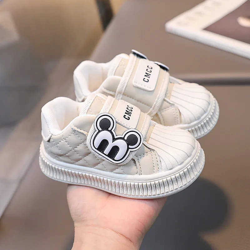 Disney Autumn Winter Children\'s Casual Shoes Cute Mickey Cartoon Kids Sneakers Boys Sport Shoes Girls Outdoor Shoes