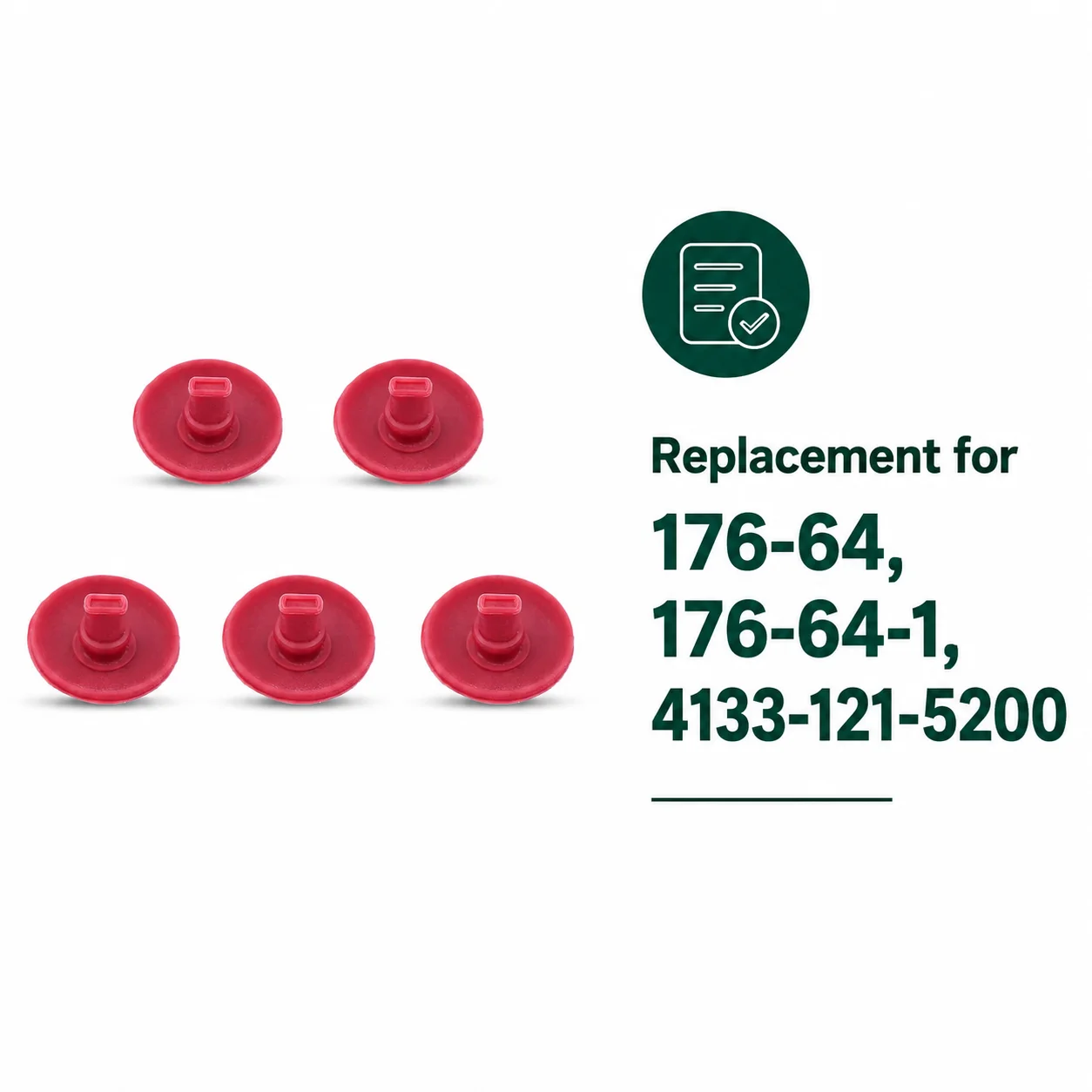 Carburetor Primer Bulb Check Valve Kit 5Pcs for Walbro WT WY WYA WYB WYJ WYK WYL 176-64 176-64-1 4133 121 5200 Lawn Mower Blower