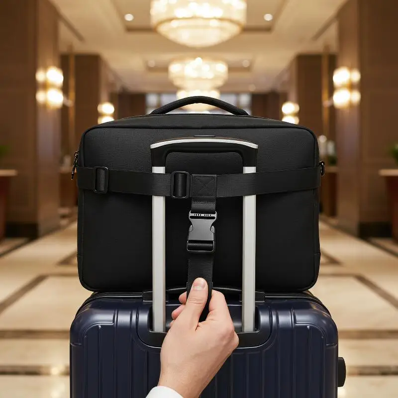 Adjustable Elastic Telescopic Luggage Strap Set Durable Anti-Loose Suitcase Belt for Air Travel Business Trip Accessory