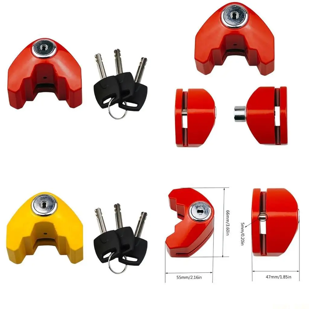 

U2JB мини-замок для дискового тормоза велосипеда, защитный замок для колес с прочной рамой и ключами для велосипедного ротора,