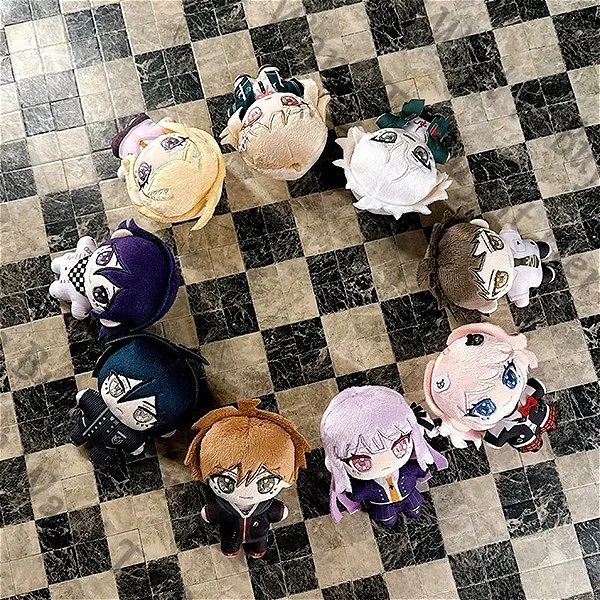Danganronpa Hinata Hajime Kokichi Ouma Saihara Shuichi Cosplay Anime Maumet Cotton Stuffed Animal Keyring Fluffy Puppet Keychain