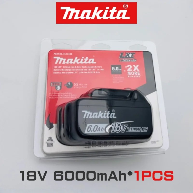 

100% оригинальный аккумулятор Makita, литий-ионный аккумулятор высокой мощности 18 В, 6 Ач, для аккумулятора электроинструмента Makita 18 В LXT