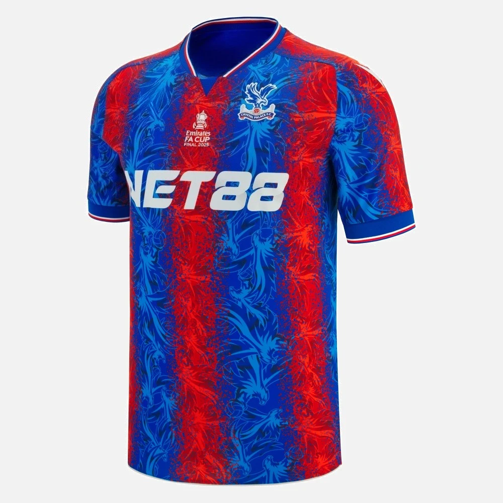 26/27 Fa Cup Final Home Shirt Crystal Palace FC Football Training Uniforms, Quick Drying, Breathable Family and Child Clothing