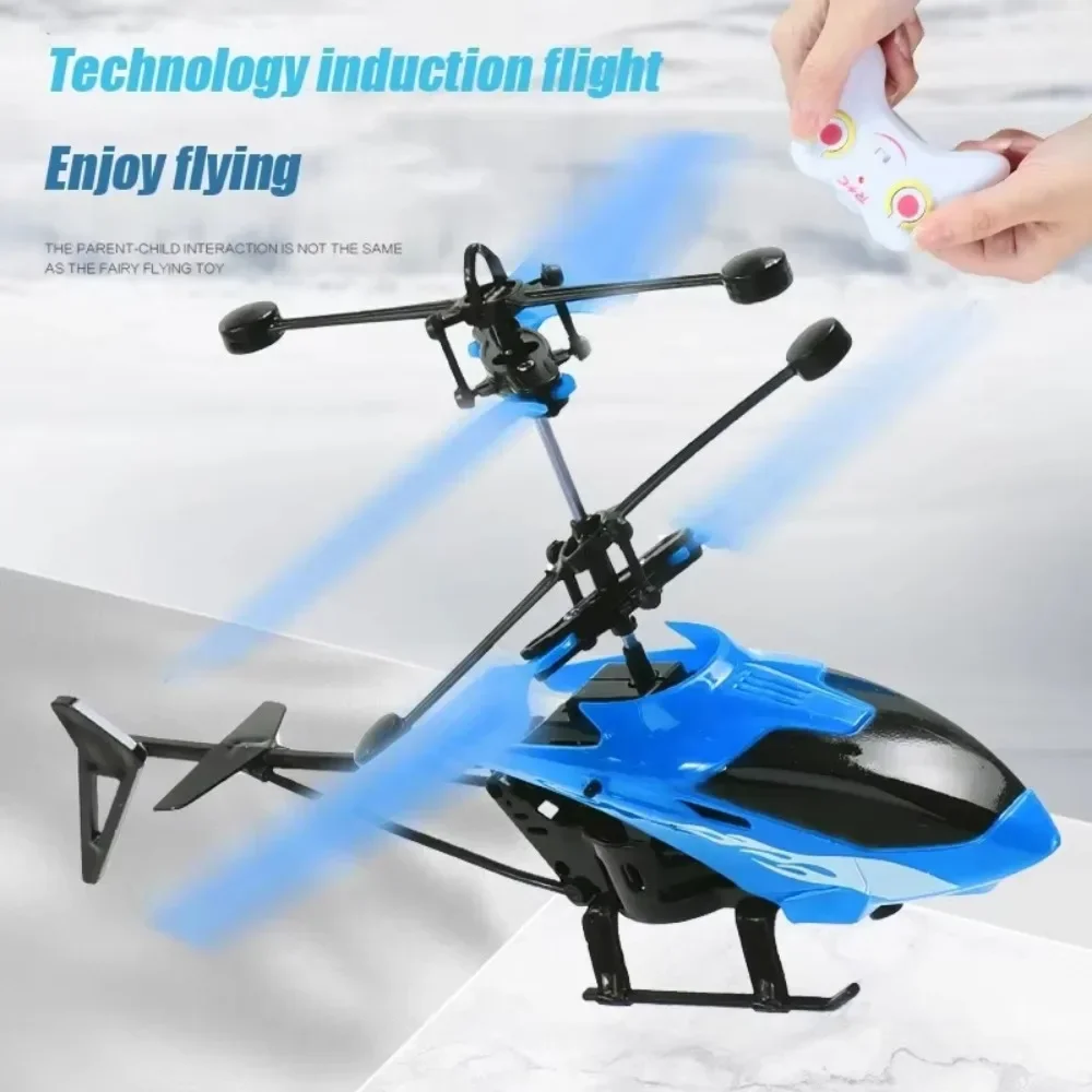 Rechargeable Mini RC Drone Remote Control Safe Fall Resistant RC Helicopters Drone Toys Induction Hovering Children Outdoor Toys
