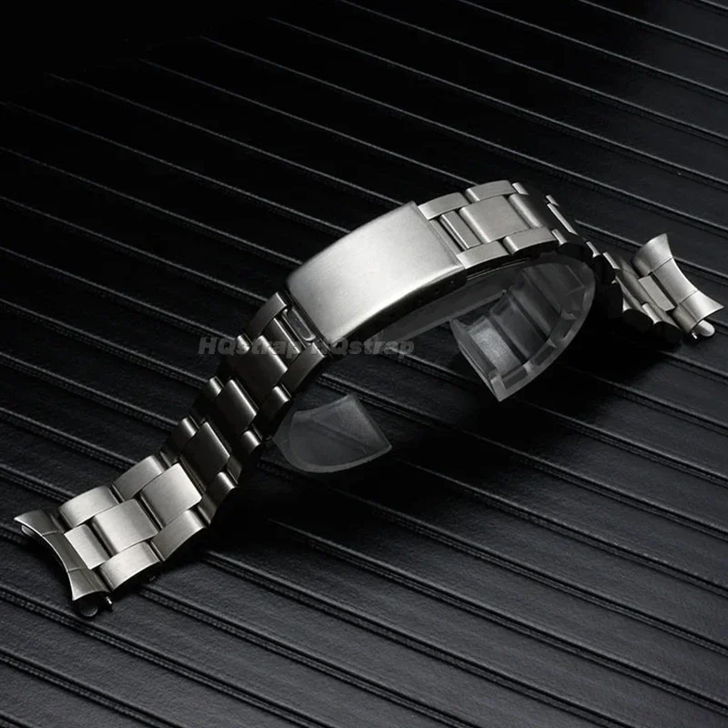 الفولاذ المقاوم للصدأ الفرقة 19 مللي متر 20 مللي متر حزام ل رولكس معصمه منحني نهاية سوار العالمي استبدال حزام اكسسوارات رجل امرأة