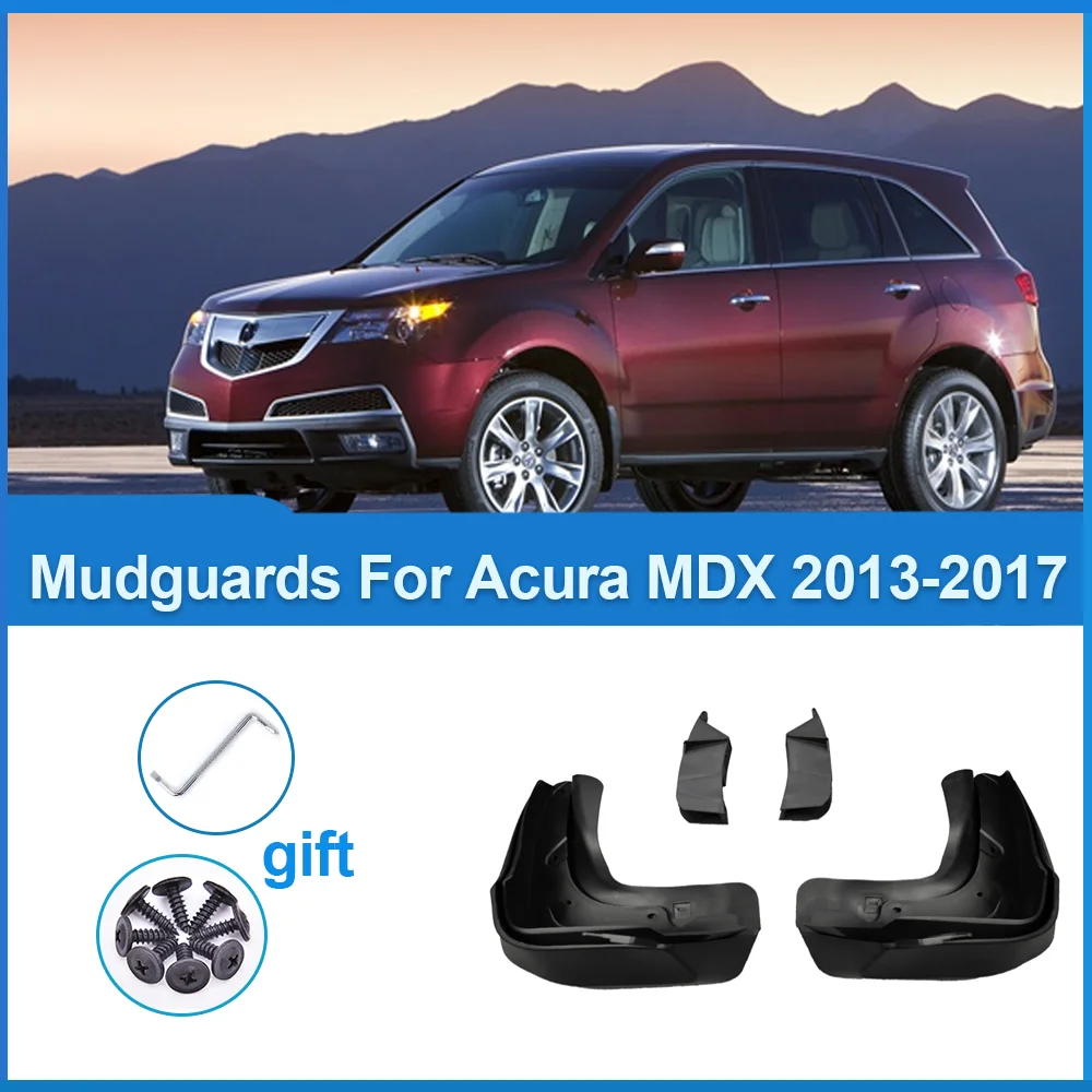 

4X Mudflaps Splash Guards Mud Flap Front Rear Mudguards Fender Mud Flaps For Acura MDX 2013 2014 2015 2016 2017 Auto Accessories