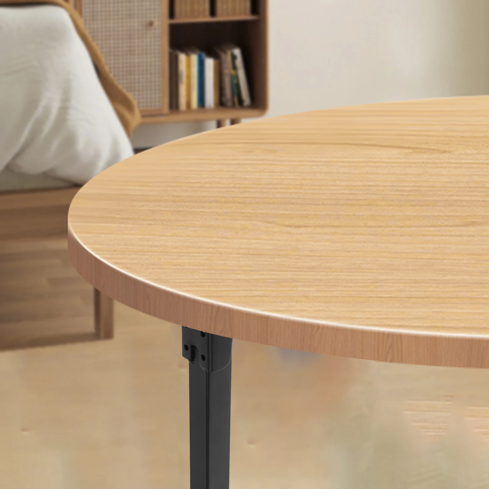 

4pcs Foldable Table Legs Heavy Duty Metal Desk Legs for Home Office Black Computer Table Furniture Parts Sturdy Stable