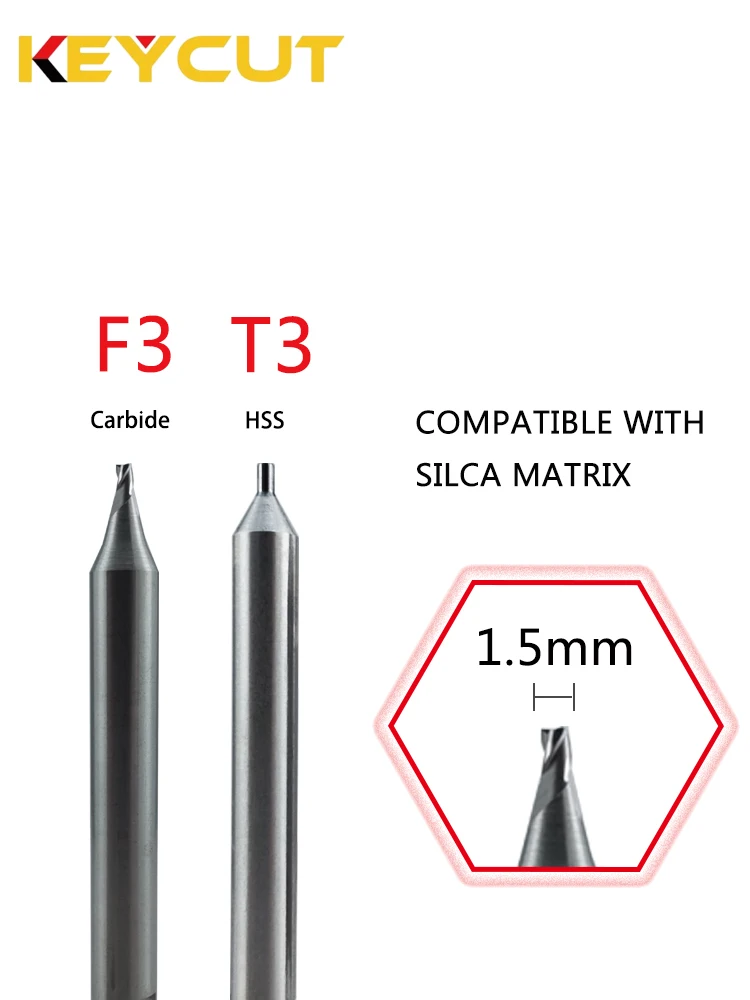 Taglierina Silca F3 Da 1,5 Mm E Tracciatrice Silca T3 Per Duplicazione Chiavi Silca Matrix Strumenti Aftermarket Per Fabbro