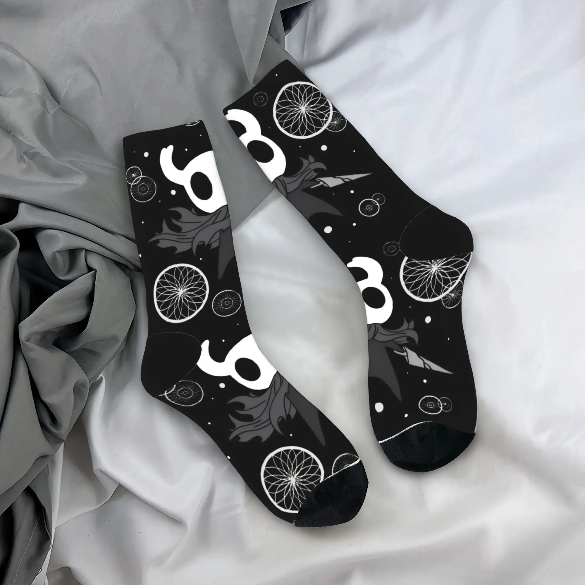 

Носки с полыми рыцами, осенние чулки для отдыха, женские и мужские удобные носки, дизайнерские велосипедные противоскользящие носки