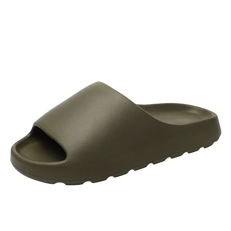 النعال الرجال النساء عادية شقة الصيف المتضخم 49 عدم الانزلاق الأزواج نعال شاطئ الرجال الصنادل الوجه يتخبط أحذية الحمام #3