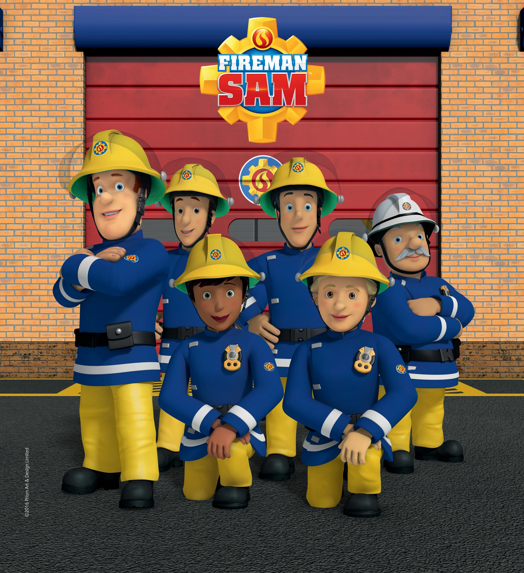 Hot Rare FIREMAN SAM  Art SILK POSTER Wall Art Home Decorative painting