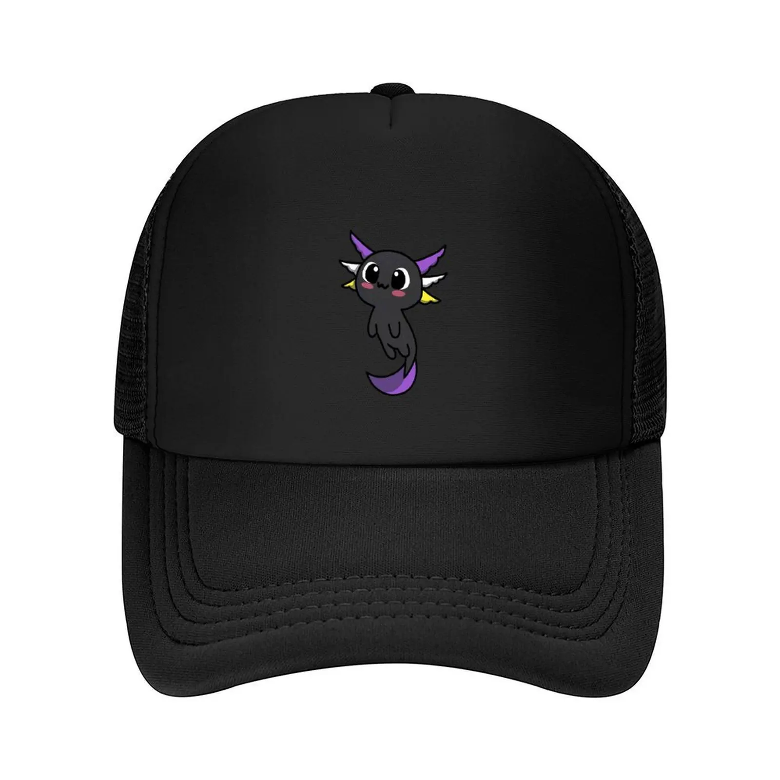 

Pride Axolotl-Nonbinary Baseball Cap Trucker Hat New In The Hat Uv Protection Solar Hat Sunhat Caps Women Men's