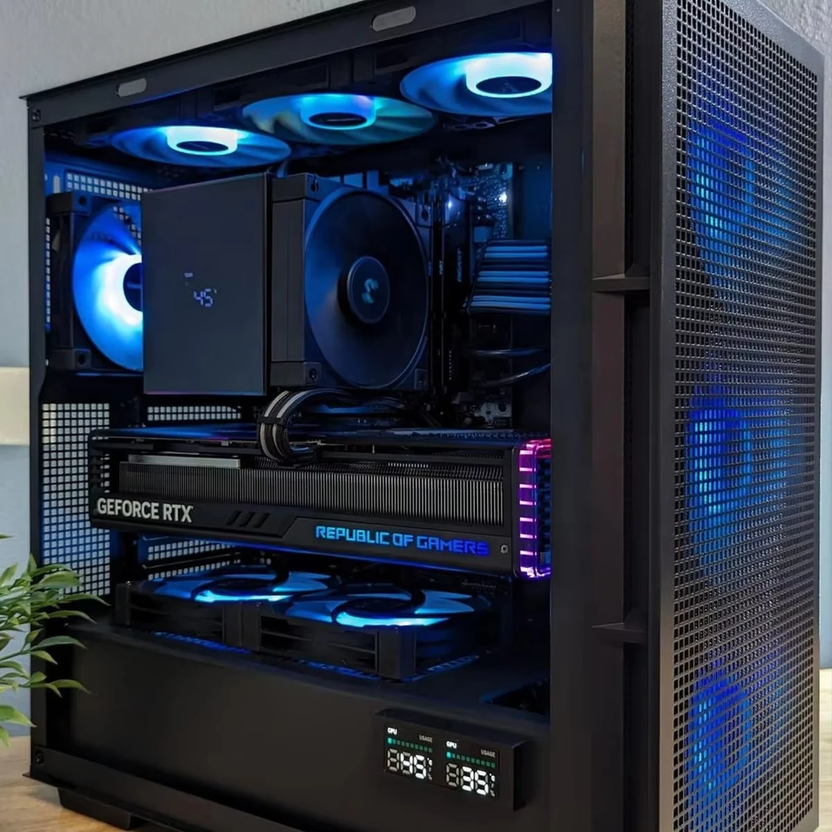 AK620 Digitaler CPU-Luftkühler Mighty 260 W TDP 6 Kupfer-Heatpipes Dual-Tower mit Status-Display-Performance-Lüfter