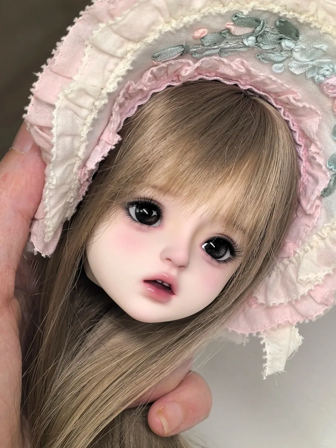 

Just Head SD BJD Doll 1/4 aikou Bean bailu Women's High Quality Individual Toy Doll Head for Collectors