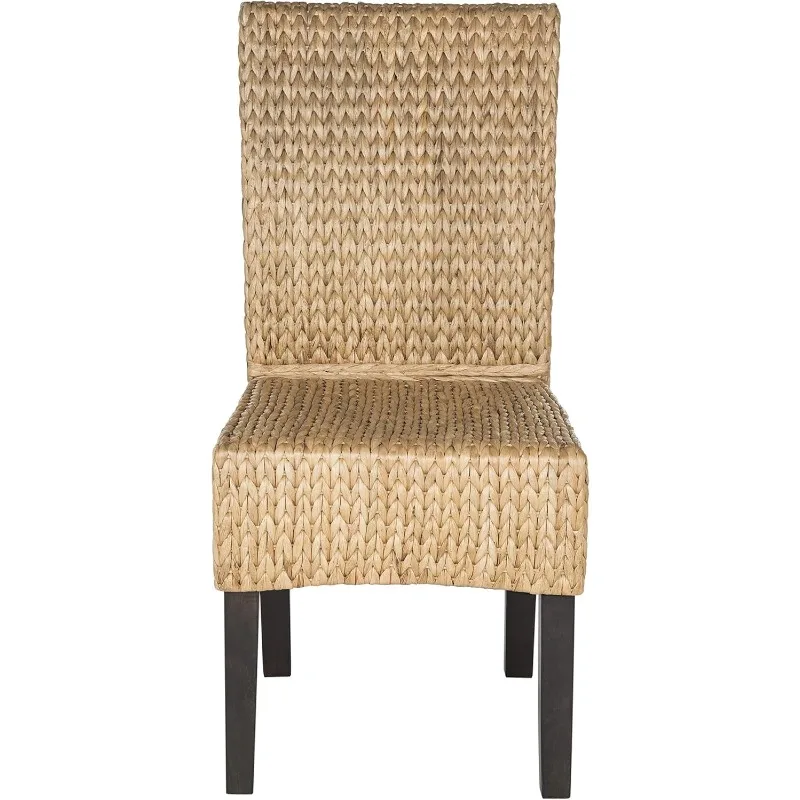 Natural Wicker Dining Chair, Coleção Home, Conjunto de 2, 18"
