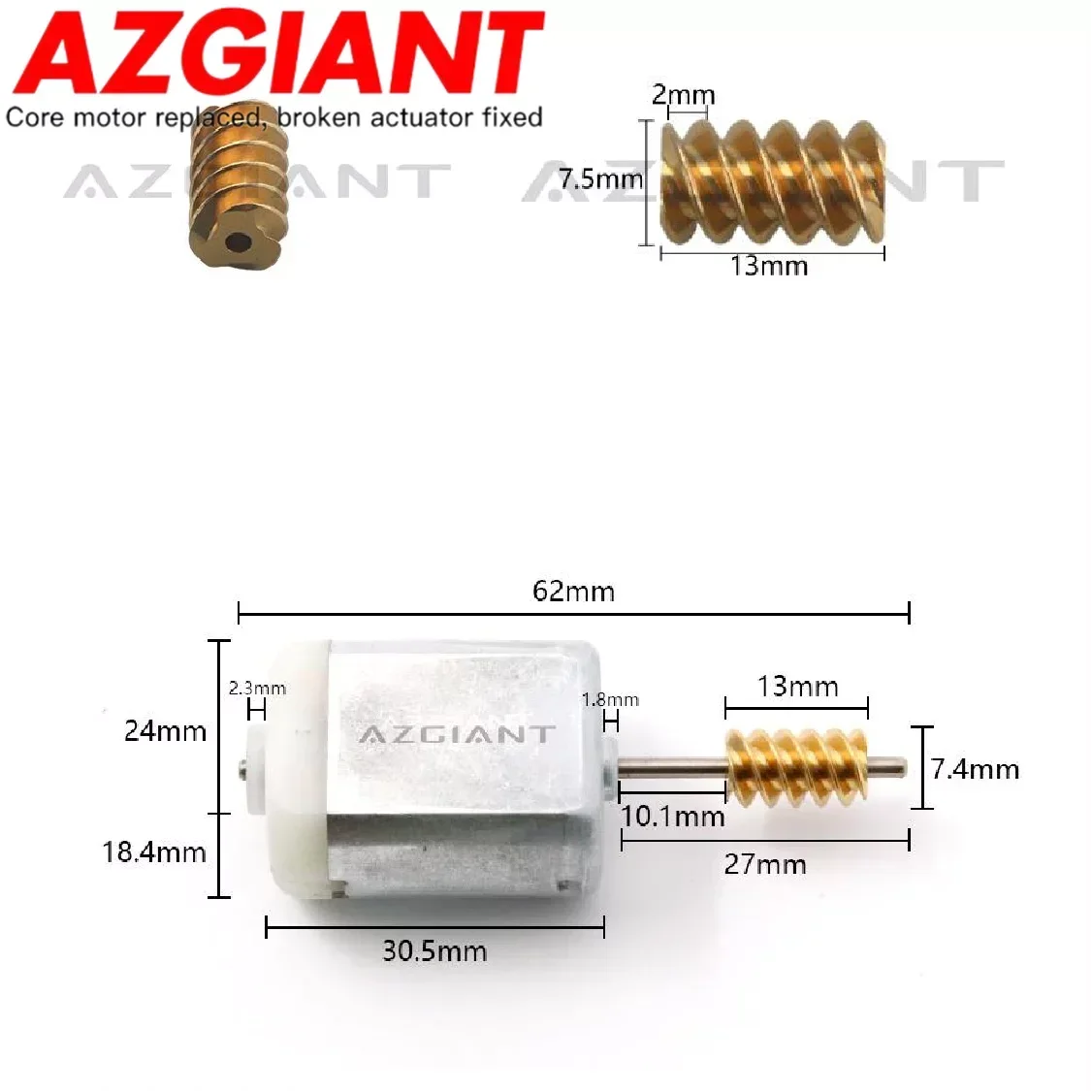 

Mini Motor Copper Gears for Hyundai Santa Fe Door Lock Actuator Latch Repair Power 2013-2018 Front Rear Side