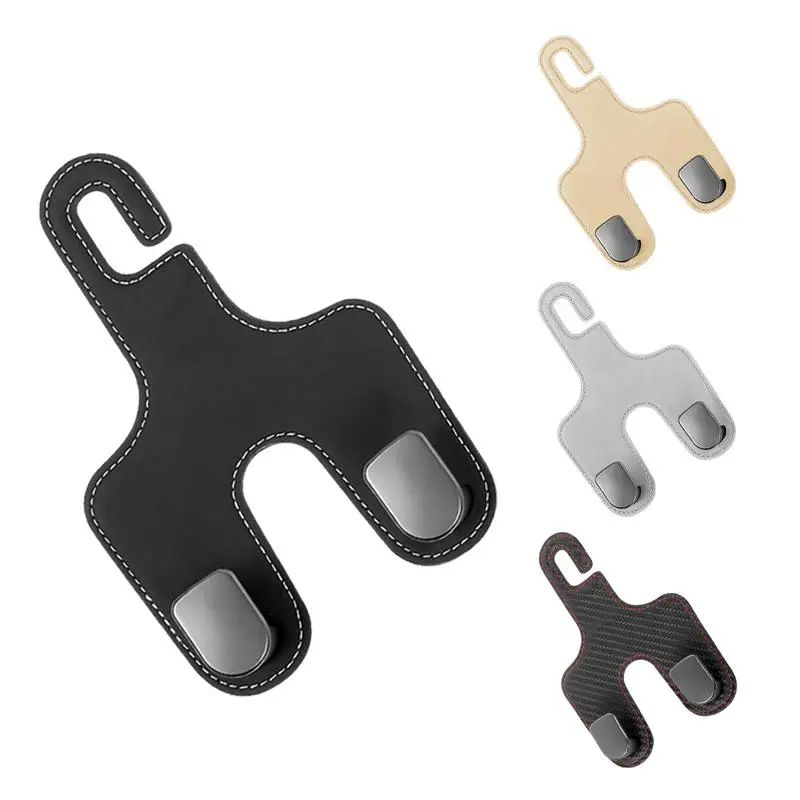 Car Back Seat Hooks Headrest Phone Holder Car Clips Back Seat Headrest Organizer Holder Auto Fastener Hangers Car Storage Hooks