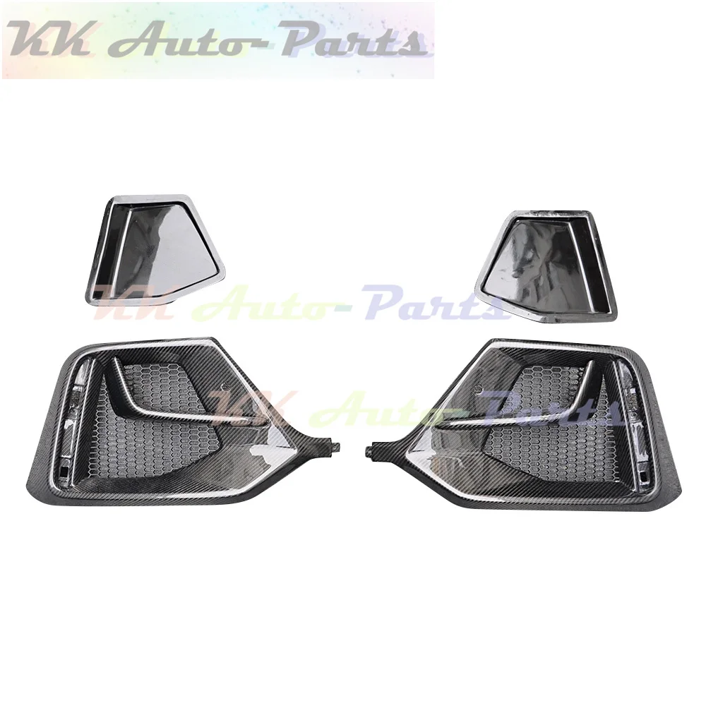 For Honda Civic 10TH FK8 Hatchback Carbon fiber Rear Bumper Fog Light Eyelids Headlight Eyebrow Cover Air Vent Trim 2016-2019