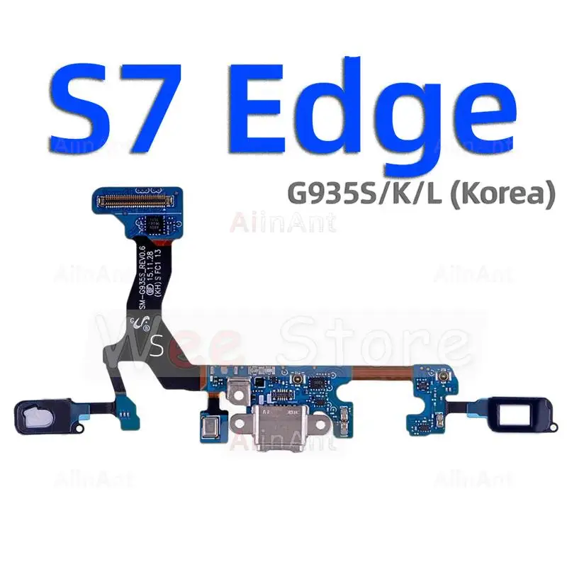 AiinAnt USB Bottom Charging Dock Connector Port Charger Flex Cable For Samsung Galaxy S6 S7 Edge G920S G925S G930S G935S