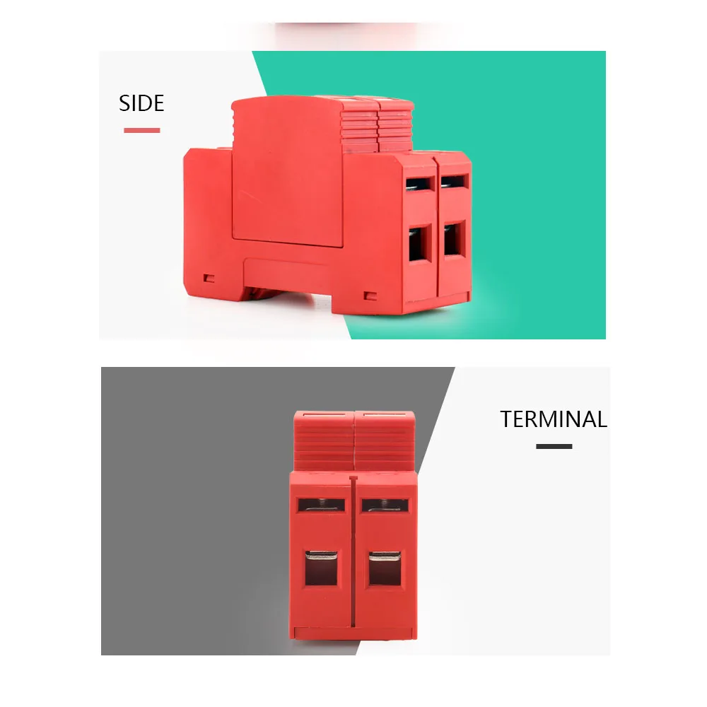 Dispositif de protection contre les surtensions DC éventuelles D House, parafoudre de basse saison, dispositif de protection contre les surtensions DC éventuelles D, 1000V, 20KA ~ 40KA, 2 P, 2 pôles