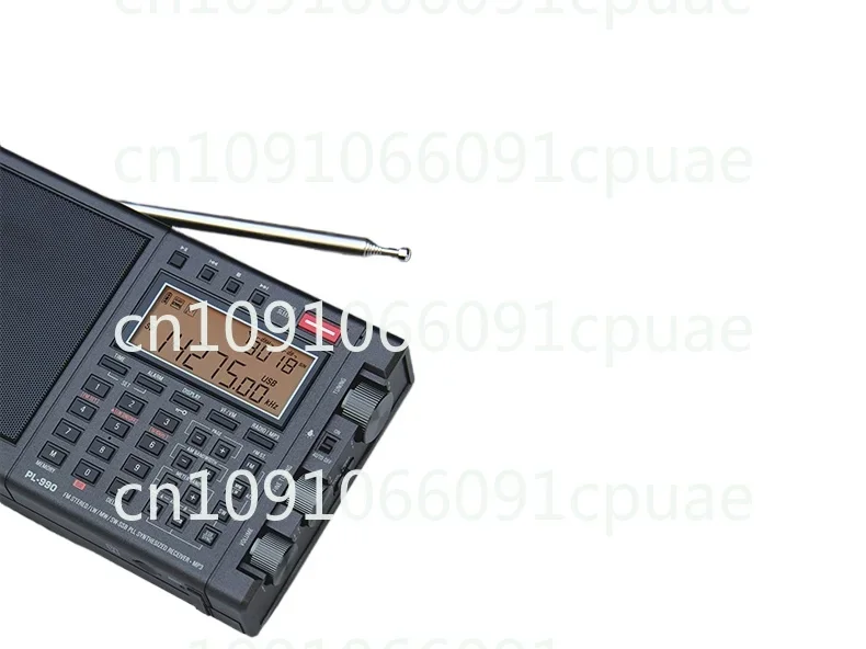 PL-990 Portable FM Medium Wave Short Wave Full Band Radio Bluetooth Card Lithium Battery