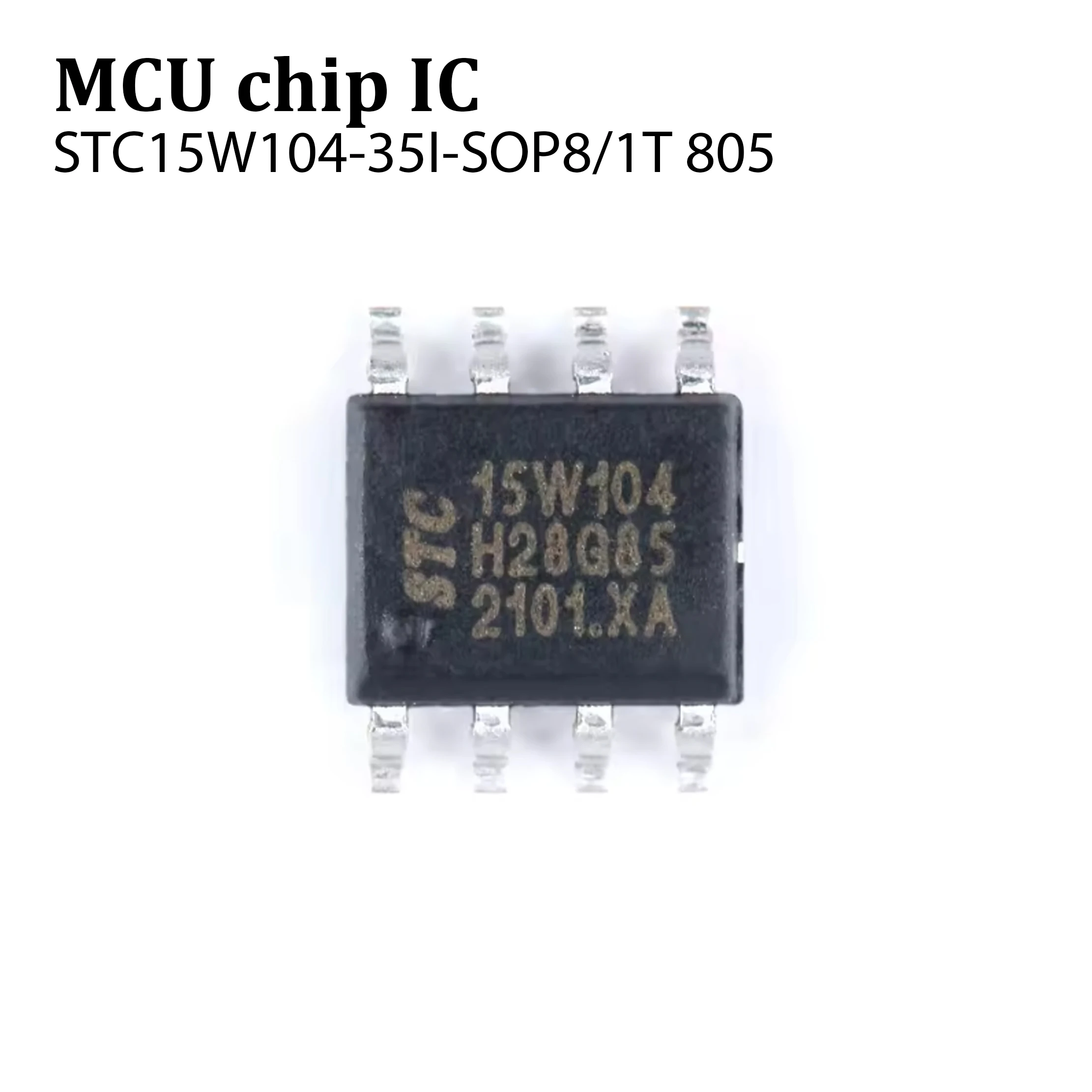 5Pcs STC15W104 STC15W104-35I STC 15W104 SOP8 Enhanced 1T 8051 Microcontroller MCU IC Controller Chip 15W104-35I