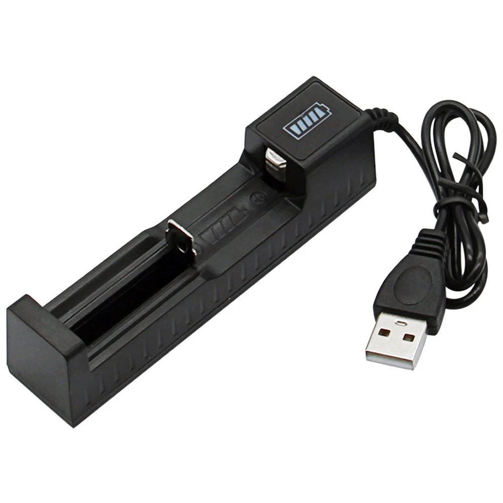 USB 스마트 배터리 충전기, LED 디스플레이 고속 충전기, 14500 18500 26650, 3.7V 충전식 리튬 배터리 전동 공구, 1 슬롯