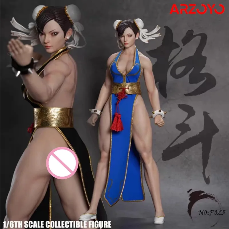 

2024 Q4 PLAY TOY P023 1/6 Fighting Goddess Chun Li Action Figure with Movable Eyes 12'' Female Soldier Action Figure Body Model