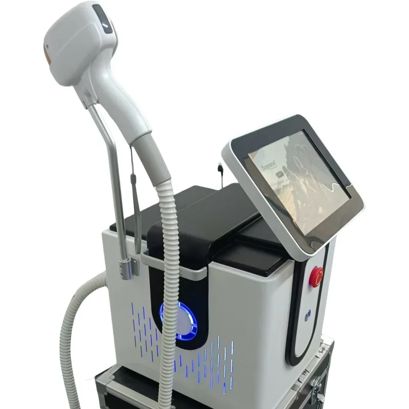 Máquina de remoção indolor cabelo, alta potência, 3 Wave Diode Laser, Permanente Ice Platin Cooling System, 10 Barras, grande promoção, nova atualização