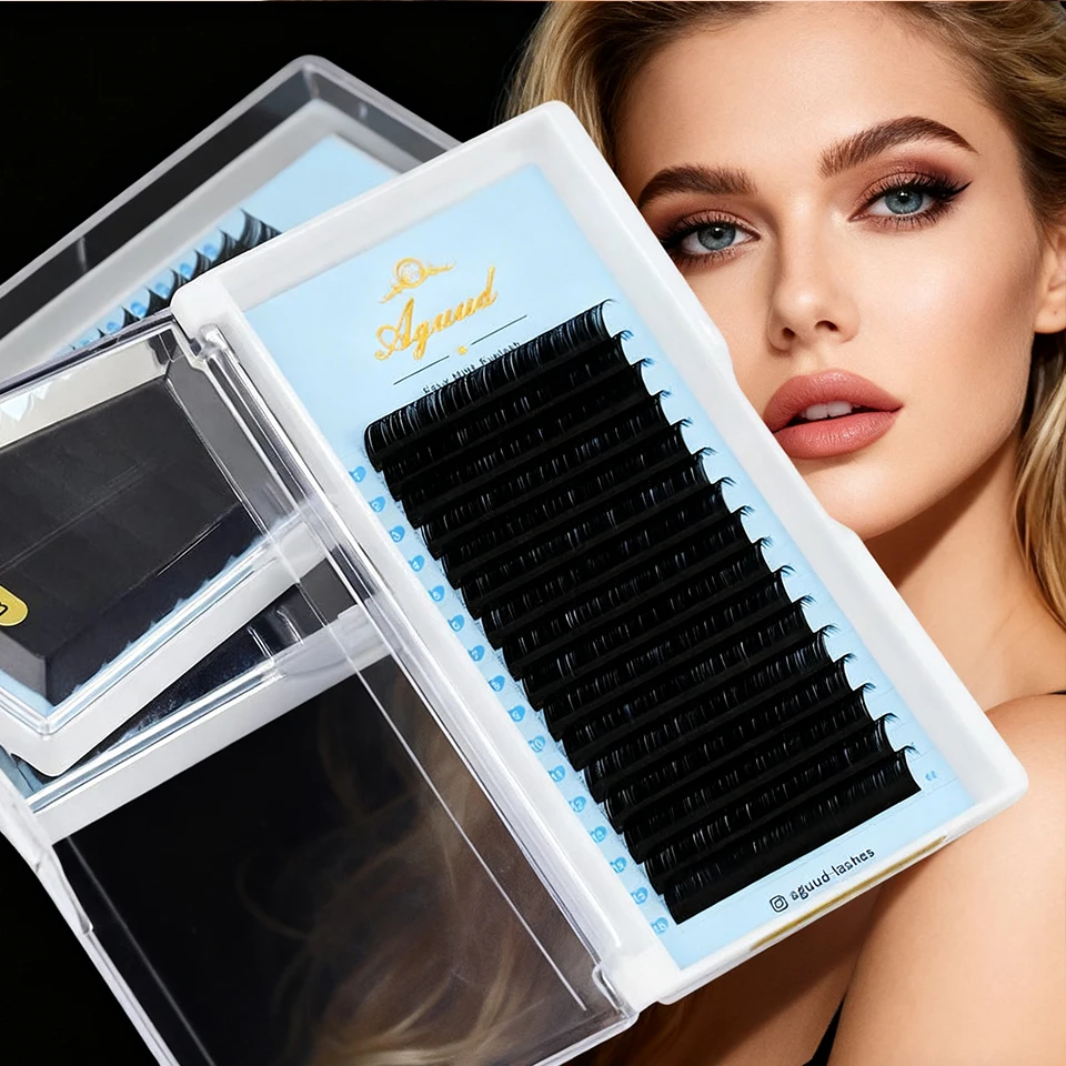 

AGUUD 0.03-0.20 Faux Mink Individual Eyelash Extension Regular Classic Lashes Russian Volume Lash For Professional Makeup Cilios
