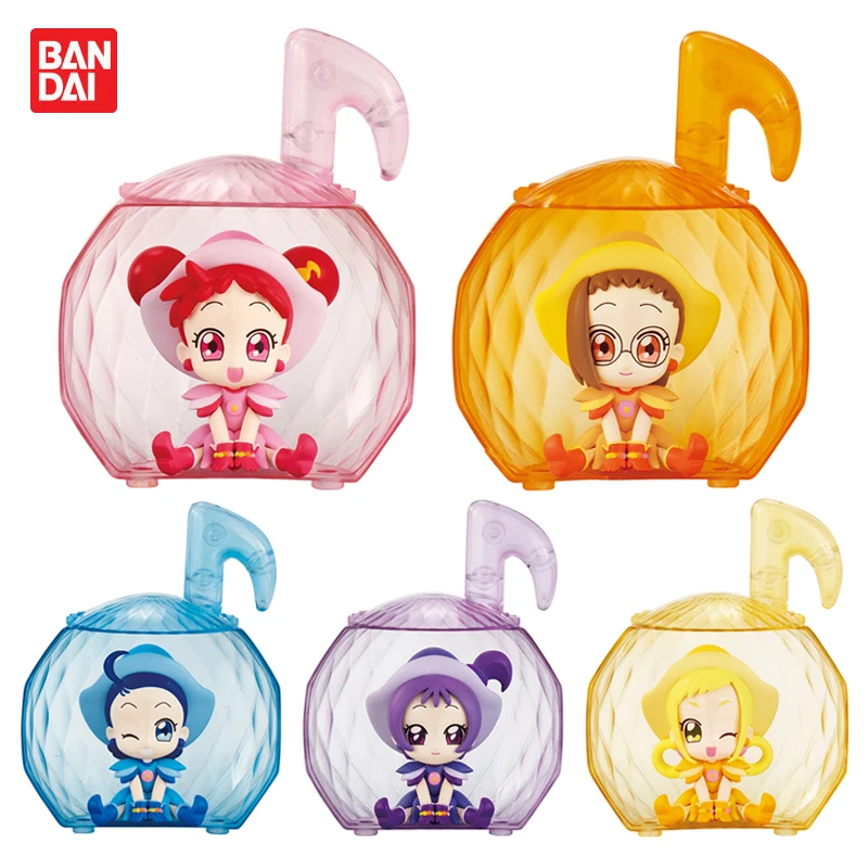 Bandai Original 5Pcs Gashapon Harukaze DoReMi Action Figure Ojamajo Doremi Anime Toys For Kids Gift Collectible Model Ornaments