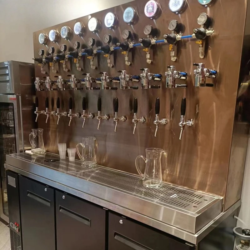 

Beer Wall Machine Draft Beer Machine Refrigerated Refrigerator Commercial Craft Brewing Stainless Steel Equipment Bar Draft