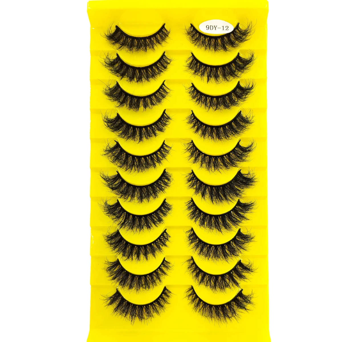 새로운 인공 밍크 속눈썹 10쌍 3D 극적인 가짜 속눈썹 수제 푹신한 속눈썹 자연 속눈썹 연장 메이크업