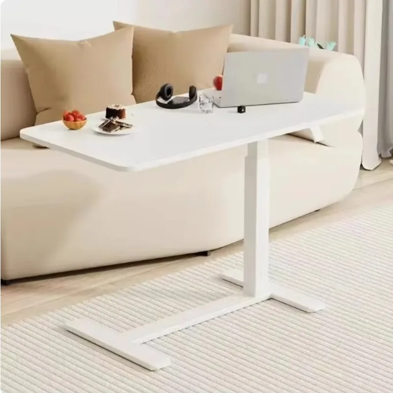 مصنع قابل للتعديل هوائي مكتب قائم متنقل قابل للتحويل فوق السرير عجلات طاولة السرير المتداول الكمبيوتر #4