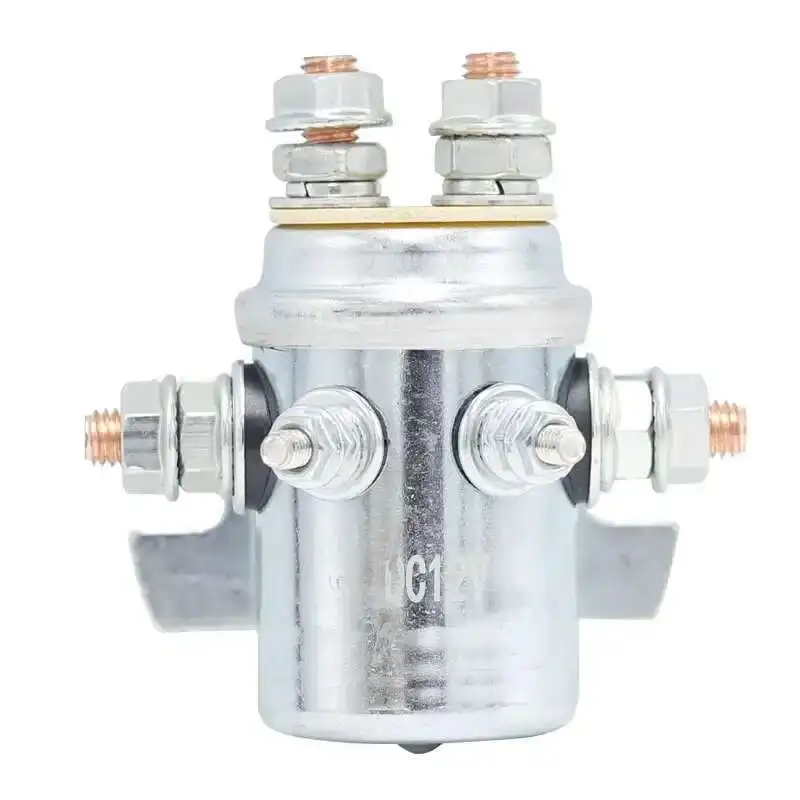 

12V Solenoid Starter Relay Continuous Duty For Winch Motor Marine Golf Cart Car Trailer Autocrane